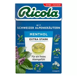 RICOLA o.Z.Box Menthol extra sterk snoep, 50 g