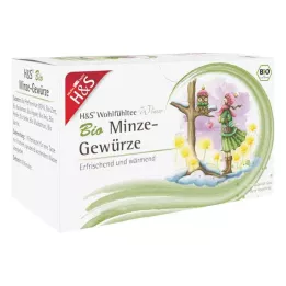 H&amp;S Winterthee Biologische Munt Kruiden Filterzakje, 20X2.0 g