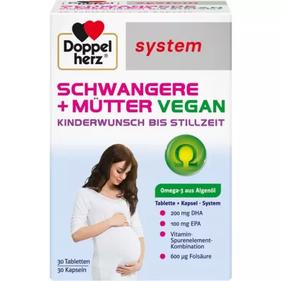 DOPPELHERZ Zwanger+Moeders veganistisch syst.combipack., 60 st