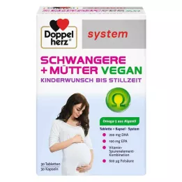 DOPPELHERZ Zwanger+Moeders veganistisch syst.combipack., 60 st