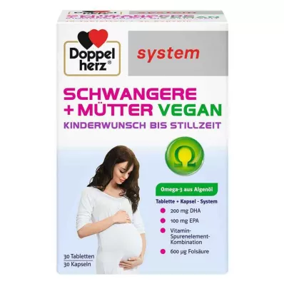 DOPPELHERZ Zwanger+Moeders veganistisch syst.combipack., 60 st