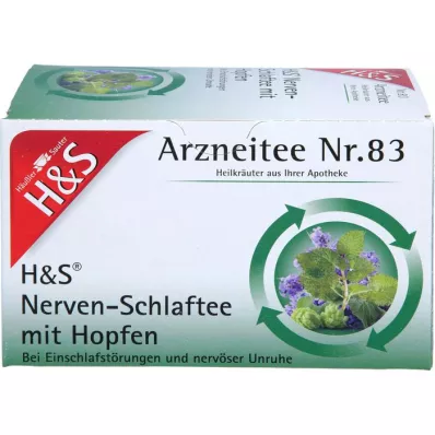 H&amp;S Zenuw- en Slaapthee met Hop Filterzakje, 20X1,5 g