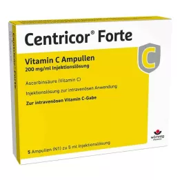 CENTRICOR Forte Vitamine C Amp. 200 mg/ml Inj. oplossing, 5X5 ml