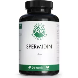 GREEN NATURALS Spermidine 1,6 mg veganistische capsules, 240 st