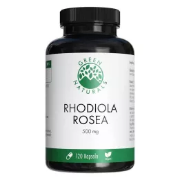 GREEN NATURALS Rhodiola Rosea 500 mg capsules met hoge dosering, 120 st