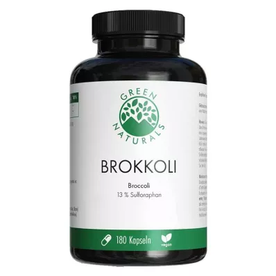 Green Naturals Broccoli + 13% Sulforafaan vegan capsules, 180 st Green Naturals Broccoli + 13% Sulforafaan vegan capsules, 180 st