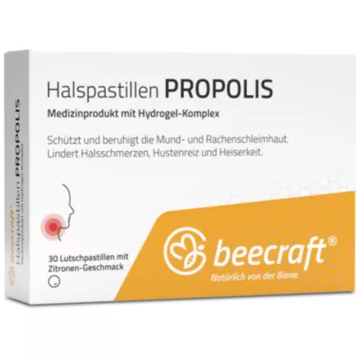 BEECRAFT Keelpastilles Propolis, 30 stuks