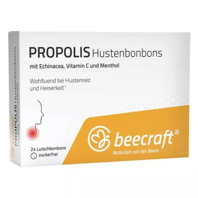 BEECRAFT Propolis hoestbonbons, 24 stuks BEECRAFT Propolis hoestbonbons, 24 stuks