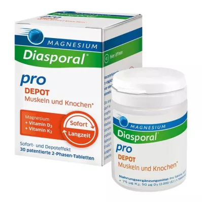 Magnesium Diasporal pro D3 + K2 Depot Spier + Bot tabletten, 30 st