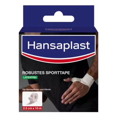 HANSAPLAST Robuuste sporttape 2,5 cm x 10 m wit, 1 st