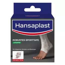 HANSAPLAST Robuuste sporttape 3,8 cm x 10 m wit, 1 st