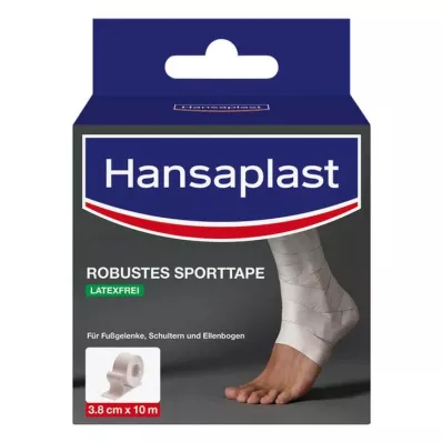 HANSAPLAST Robuuste sporttape 3,8 cm x 10 m wit, 1 st