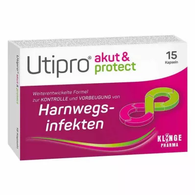 UTIPRO acute &amp; harde capsules beschermen, 15 stuks