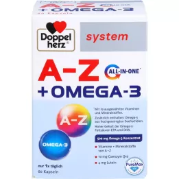 DOPPELHERZ A-Z+Omega-3 all-in-one systeemcapsules, 60 stuks