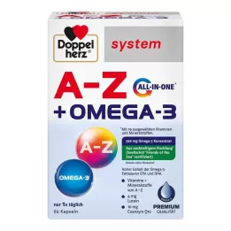 DOPPELHERZ A-Z+Omega-3 all-in-one systeemcapsules, 60 stuks