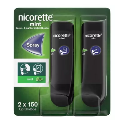 NICORETTE Mintspray 1 mg/spray NFC, 2 stuks NICORETTE Mintspray 1 mg/spray NFC, 2 stuks