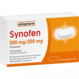 SYNOFEN 500 mg/200 mg filmomhulde tabletten, 20 st