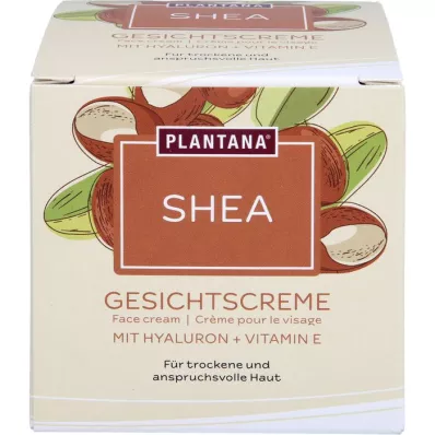 PLANTANA Shea gezichtscrème hyaluron &amp; vitamine-E, 50 ml