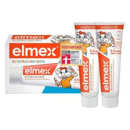 ELMEX Kindertandpasta 2-6 jaar Duo Pack, 2X50 ml