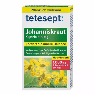 TETESEPT Sint-janskruid 500 mg capsules, 60 st TETESEPT Sint-janskruid 500 mg capsules, 60 st
