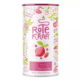 ROTE KRAFT Kurkuma+Maca+Acai-+Proteïne veganistisch poeder, 600 g