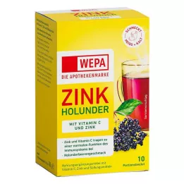 WEPA Zinkvlier+Vit.C+Zink suikervrij poeder, 10X10 g