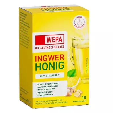 WEPA Gember+honing+vitamine C poeder, 10X10 g WEPA Gember+honing+vitamine C poeder, 10X10 g