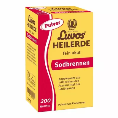 Luvos helende klei fijn poeder voor acuut brandend maagzuur, 200 g Luvos helende klei fijn poeder voor acuut brandend maagzuur, 200 g