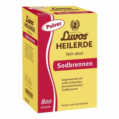 Luvos helende klei fijn poeder voor acuut brandend maagzuur, 800 g Luvos helende klei fijn poeder voor acuut brandend maagzuur, 800 g