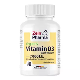 VEGANE Vitamine D3 7000 I.U. Wekelijks Depot Capsules, 60 stuks