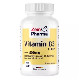 VITAMIN B3 FORTE Niacine 500 mg capsules, 90 st