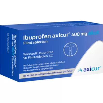 IBUPROFEN axicur 400 mg acute filmomhulde tabletten, 50 st