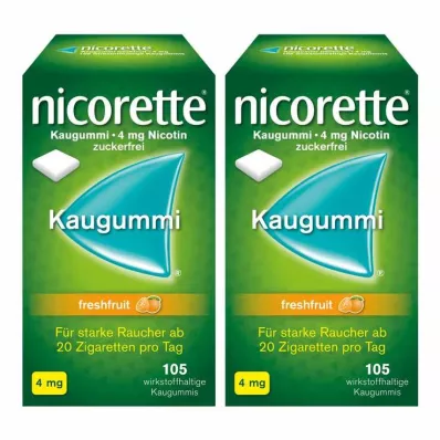 NICORETTE Kauwgom 4 mg vers fruit, 210 stuks