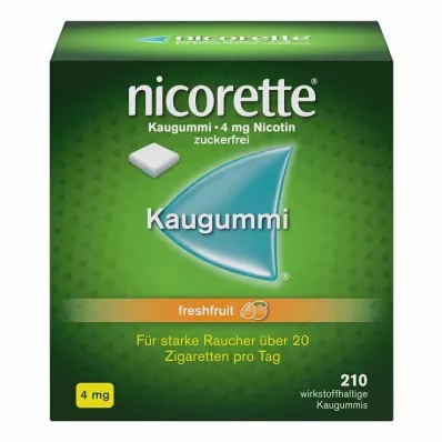 nicorette® kauwgom vers fruit, 4 mg nicotine, 210 stuks nicorette® kauwgom vers fruit, 4 mg nicotine, 210 stuks