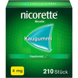 NICORETTE Kauwgom 4 mg verse munt, 210 stuks