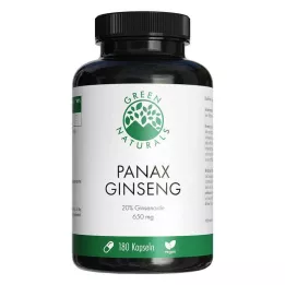 GREEN NATURALS Panax Ginseng veganistische capsules met hoge dosering, 180 stuks