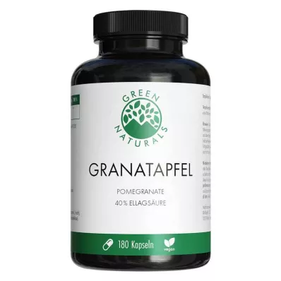 GREEN NATURALS Granaatappel+40% ellaginezuur capsules, 180 stuks