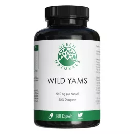 GREEN NATURALS Wild Yam veganistische capsules met hoge dosering, 180 stuks