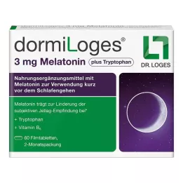 DORMILOGES 3 mg melatonine plus tryptofaan filmtab, 60 stuks