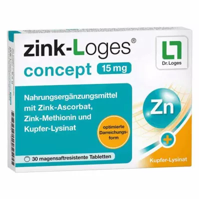 ZINK-LOGES concept 15 mg enterische tabletten, 30 stuks
