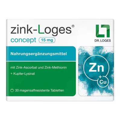 ZINK-LOGES concept 15 mg enterische tabletten, 30 stuks ZINK-LOGES concept 15 mg enterische tabletten, 30 stuks