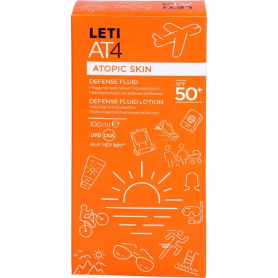 LETI AT4 Afweervloeistof SPF 50+, 100 ml