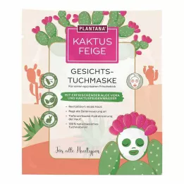 PLANTANA Cactusvijg Gezichtsmasker met Aloë Vera, 1 st