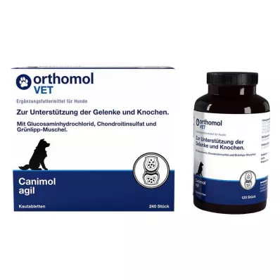 Orthomol Vet Canimol agil kauwtabletten voor honden, 240 stuks