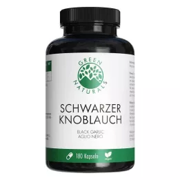GREEN NATURALS Zwarte Knoflook 750mg vegan Kps, 180 stuks